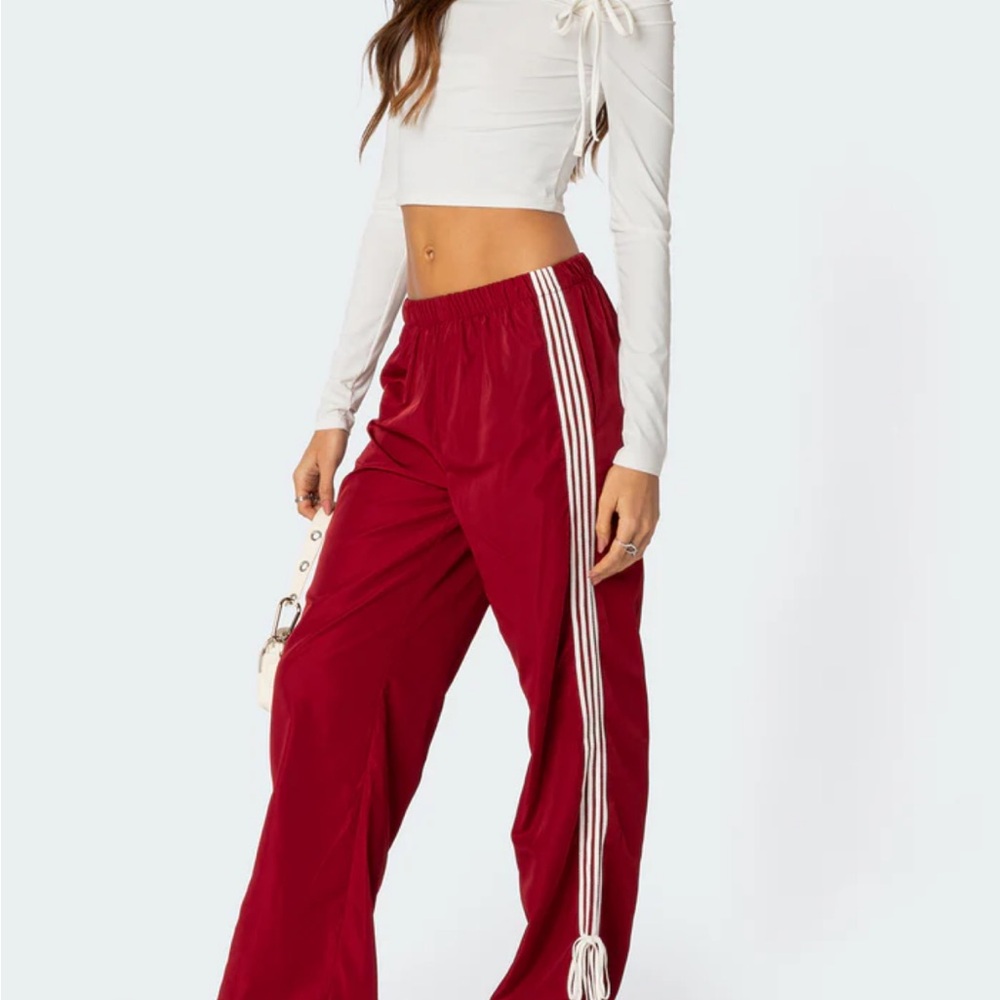 EDIKTED Remi Ribbon Track Pants